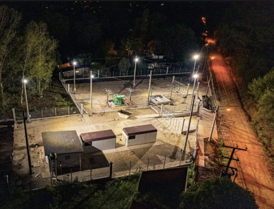 Finalizó la construcción de una estación transformadora