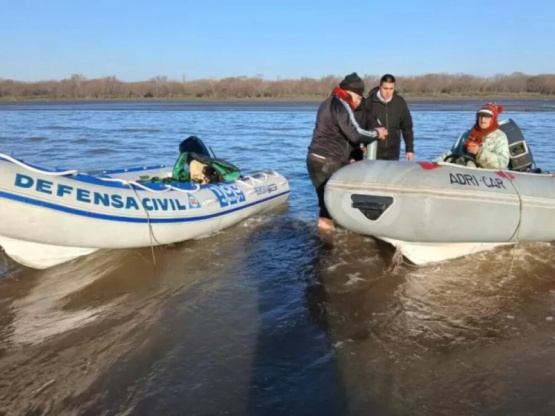 Berisso: Dos pescadores se perdieron en el Río de La Plata y tuvieron que ser rescatados por Defensa Civil