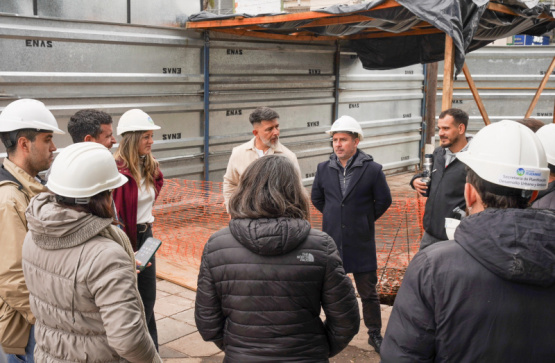 El intendente de Ituzaingó, Pablo Descalzo, visitó avances de obra
